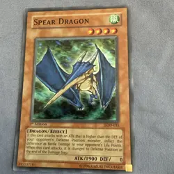 Yu-Gi-Oh! TCG Spear Dragon LOD-035 Super Rare 1st Edition VLP - Image 1
