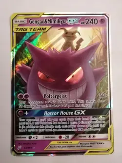 Gengar & Mimikyu GX - 53/181 - Pokemon Team Up Sun & Moon Ultra Rare Card MP - Image 1