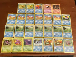 Vintage Pokemon Card Lot, 26 Cards Total 1999 Fossil - Image 1