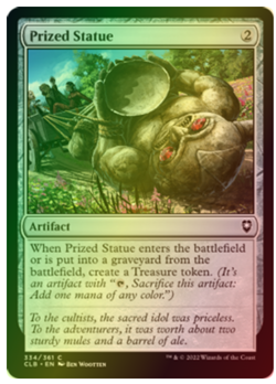 Prized Statue - FOIL - NM MTG CLB : Battle for Baldur's Gate 334/361 - Image 1