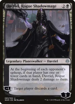 MTG Davriel, Rogue Shadowmage ** War of the Spark ** English (NM) - Image 1