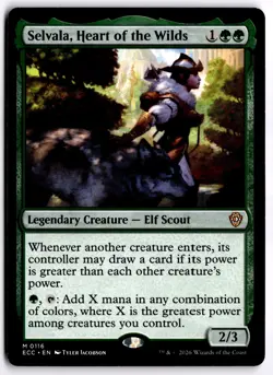 Selvala, Heart of the Wilds NM ECC Commander: Lorwyn Eclipsed MTG - Image 1