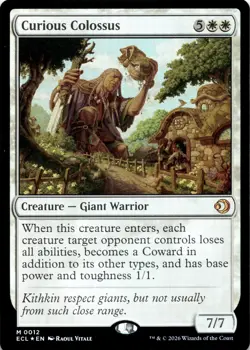 Curious Colossus FOIL Lorwyn Eclipsed Magic MTG NM - Image 1