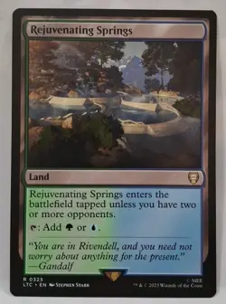 MTG Rejuvenating Springs x1 Commander: LotR, ToME Regular NM/PFresh! - Image 1