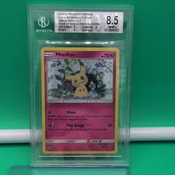 Pokemon Mimikyu SM163 Sun & Moon Black Star Promo Holo Beckett 8.5 PSA CGC BGS - Image 1