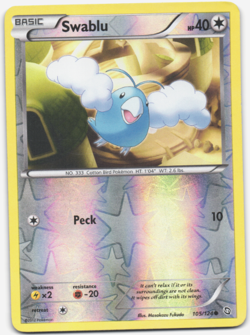 Pokemon - Swablu - 105/124 - Dragons Exalted - Reverse Holo - NM/M - Image 1