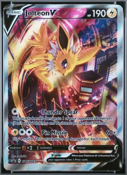 2021 POKEMON SWSH BLACK STAR PROMO #183 FA/JOLTEON V JOLTEON VMAX PREM.COLL 183 - Image 1