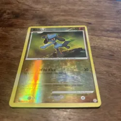 Riolu 61/130 Reverse Holo Diamond & Pearl Base Set Pokemon TCG LP 2007 - Image 2