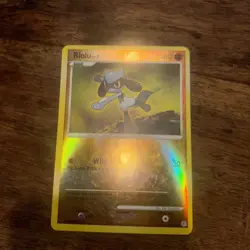 Riolu 61/130 Reverse Holo Diamond & Pearl Base Set Pokemon TCG LP 2007 - Image 4