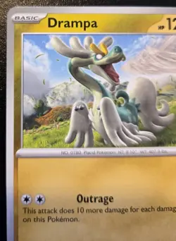 Drampa 161/197 Uncommon Scarlet & Violet: Obsidian Flames Pokemon TCG - Image 2