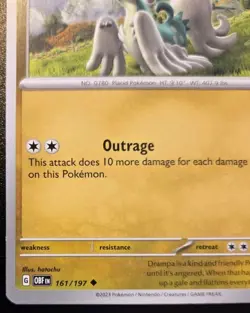 Drampa 161/197 Uncommon Scarlet & Violet: Obsidian Flames Pokemon TCG - Image 4