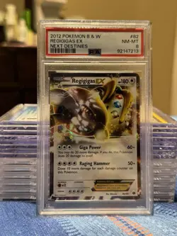2012 Pokemon B & W Next Destinies Regigigas EX #82 NM-MT 8 - Image 1