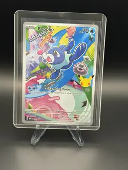 Pokemon First Partner Illustration Rowlet 43, Popplio 45, Litten 44 Pokemon Trio - Image 1