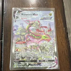 Pokemon Rayquaza VMAX Alternate Art Secret Rare Holo 218/203 Evolving Skies - Image 1