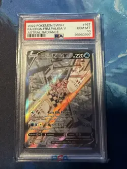 Pokemon Origin Forme Palkia V Astral Radiance Full Alt Art #167 PSA 10 Gem Mint - Image 1
