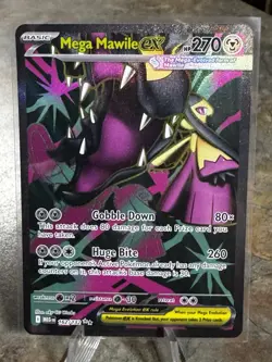 Mega Mawile ex 162/132 Me01: Mega Evolution Holo NM Pokemon TCG - Image 1