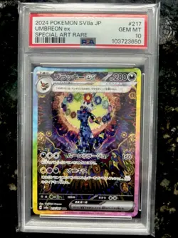 2024 Pokemon SV8a JP Umbreon ex Special Art Rare #217 PSA 10 - Image 1