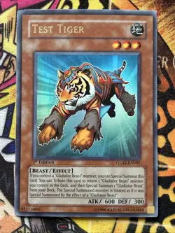 Test Tiger GLAS-EN082 Near Mint Ultra Rare 1st Edition Yu-Gi-Oh - Image 1