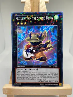 Muzurhythm The String Djinn - Starfoil Rare 1st Edition SP14-EN028 - NM - YuGiOh - Image 1
