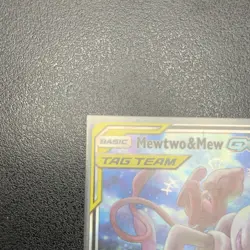 Mewtwo & Mew GX SM191 Promo TAG TEAM GX Holo Basic Psychic Pokemon TCG Card SM - Image 4