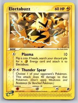 Electabuzz 35/100 Uncommon Pokemon 2003 EX Sandstorm e-Card Near Mint or Better - Image 1