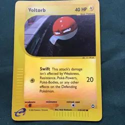 VINTAGE ORIGINAL POKEMON CARD VOLTORB REVERSE HOLO #115/147 (UNGRADED) RARE - Image 2