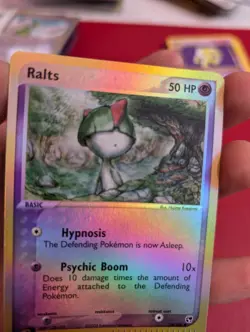 Pokemon Card Ralts 74/100 Reverse Holo Ex Sandstorm Excellent Condition - Image 3