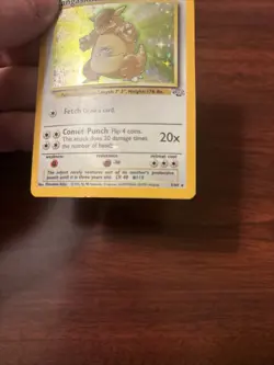 Pokemon TCG Kangaskhan Jungle 5/64 Holo Unlimited Holo Rare MP Card - Image 2