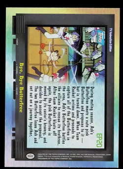 Pokemon Card - Topps Blue Logo TV Animation EP20 Bye, Bye Butterfree Foil - Image 2