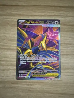 Mega Skarmory ex Ultra Rare Full Art 106/088 Pokemon Perfect Order Card NM - Image 1