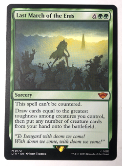 Last March of the Ents 172 the Lord of the Rings MTG Magic the Gathering NM - Image 1