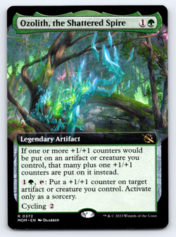 Ozolith, the Shattered Spire Ext Art - March of the Machine - MTG - Image 1
