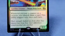 Mikey and Leo Chaos and Order 158 Teenage Mutant Ninja Turtles Foil R NM MTG - Image 3