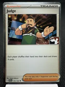 Judge 176/198 - Play! Cosmos Holo - Prize Pack Series 3 Pokemon Card MINT - Image 1