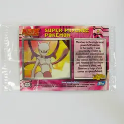 1999 Pokemon Mewtwo Strikes Back Movie Promo Super Psychic Pokemon SEALED Mint☆³ - Image 2
