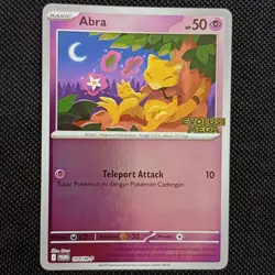 Pokemon TCG Abra Promo 004/M-P Evolusi Mega Stamp Exclusive Indonesia - Image 1