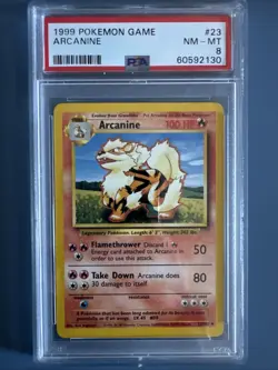 1999 Pokemon Game Arcanine Nm-Mt 8 - Image 1