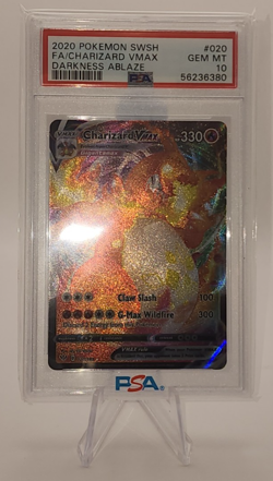 2020 Pokemon SWSH Darkness Ablaze Full Art Charizard VMAX PSA 10!! #020🔥🔥 - Image 1
