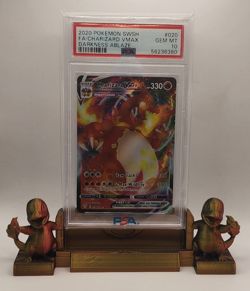 2020 Pokemon SWSH Darkness Ablaze Full Art Charizard VMAX PSA 10!! #020🔥🔥 - Image 2