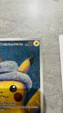 2023 Pokemon SVP Black Star Promo #085 Van Gogh Pikachu with Grey Felt Hat - Image 4
