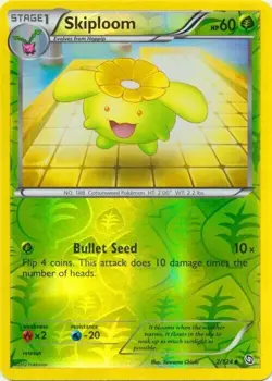 Pokemon - Skiploom 2/124 - Dragons Exalted - Reverse Holo - NM/M - Image 1