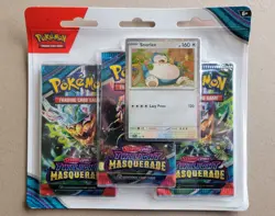 Pokemon TCG Twilight Masquerade 3-Pack Blister Sealed ** Snorlax ** - Image 1