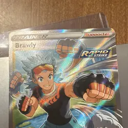 Pokemon Brawly Full Art 188/198 Chilling Reign Rapid Strike Holo - Image 3