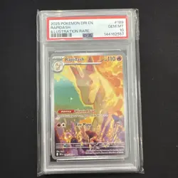 Rapidash 189 Pokemon Destined Rivals Illustration Rare PSA 10 - Image 1