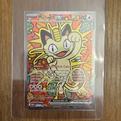 Meowth ex 121/088 ENGLISH Special Illustration Rare - Perfect Order SIR Pokemon - Image 1