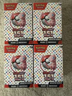 Pokemon TCG 151 Booster Bundle Factory Sealed x 4 820650853210 - Image 1