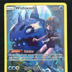 Pokemon TCG Wishiwashi 240/236 Secret Rare Holo Basic Cosmic Eclipse - Image 1