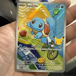 First Partner Illustration Squirtle Promo Full Art Holo 037 Pokemon TCG - Image 1