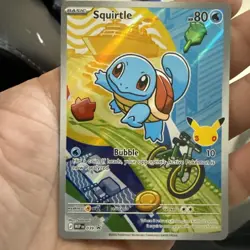 First Partner Illustration Squirtle Promo Full Art Holo 037 Pokemon TCG - Image 2