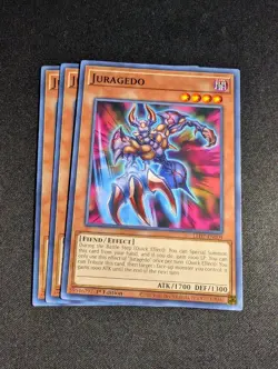 Yugioh - 3x Juragedo LED7-EN009 1st Common NM - Image 1